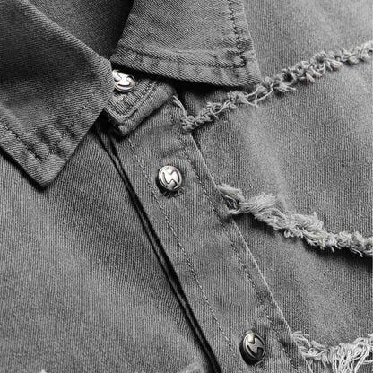 Denim Shirts - Grey
