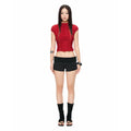 Ruche Wavy Top - Red