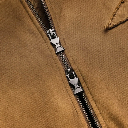 Patch Hoodie - Washed Brown