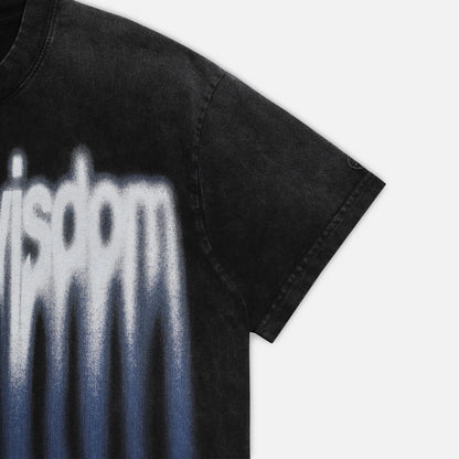 Metal Blur Tee - Washed Black