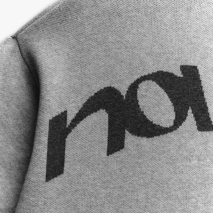 N Logo Knit Tee - Grey