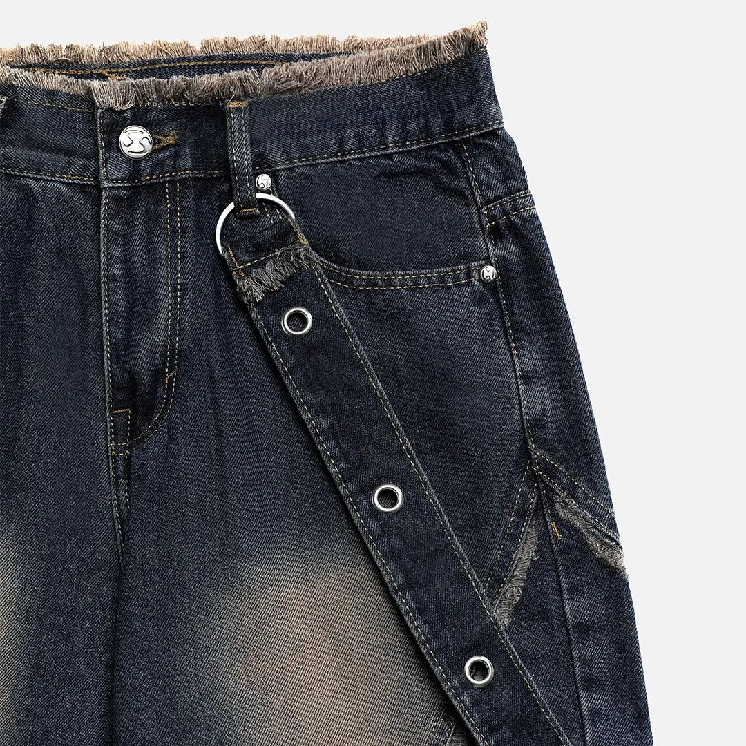 Chain Jeans - Washed Blue