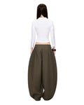 Matcha Croissant Baggy Pants