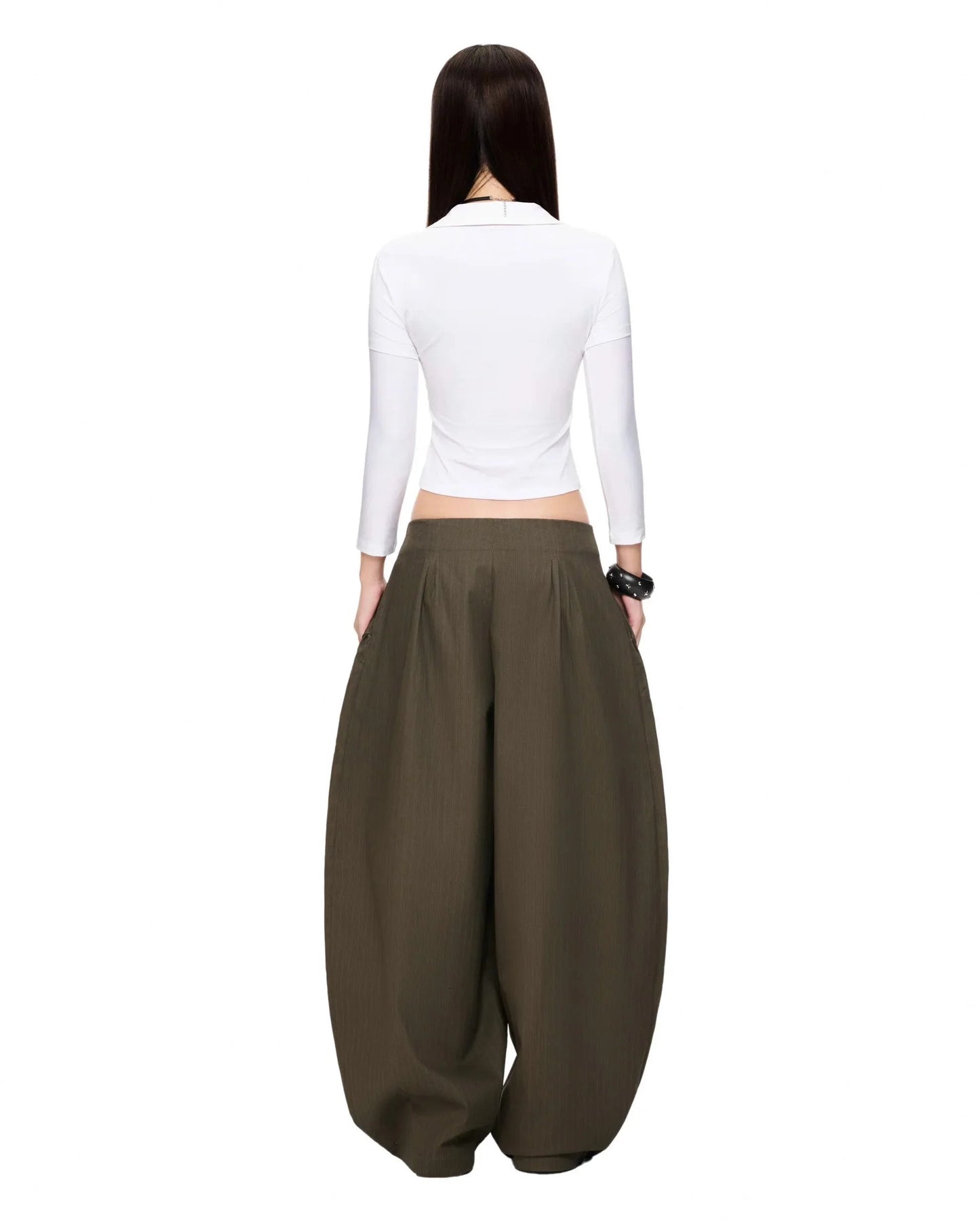 Matcha Croissant Baggy Pants