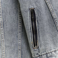 Contoured Denim Jacket - Blue