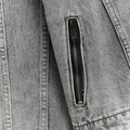 Contoured Denim Jacket - Grey