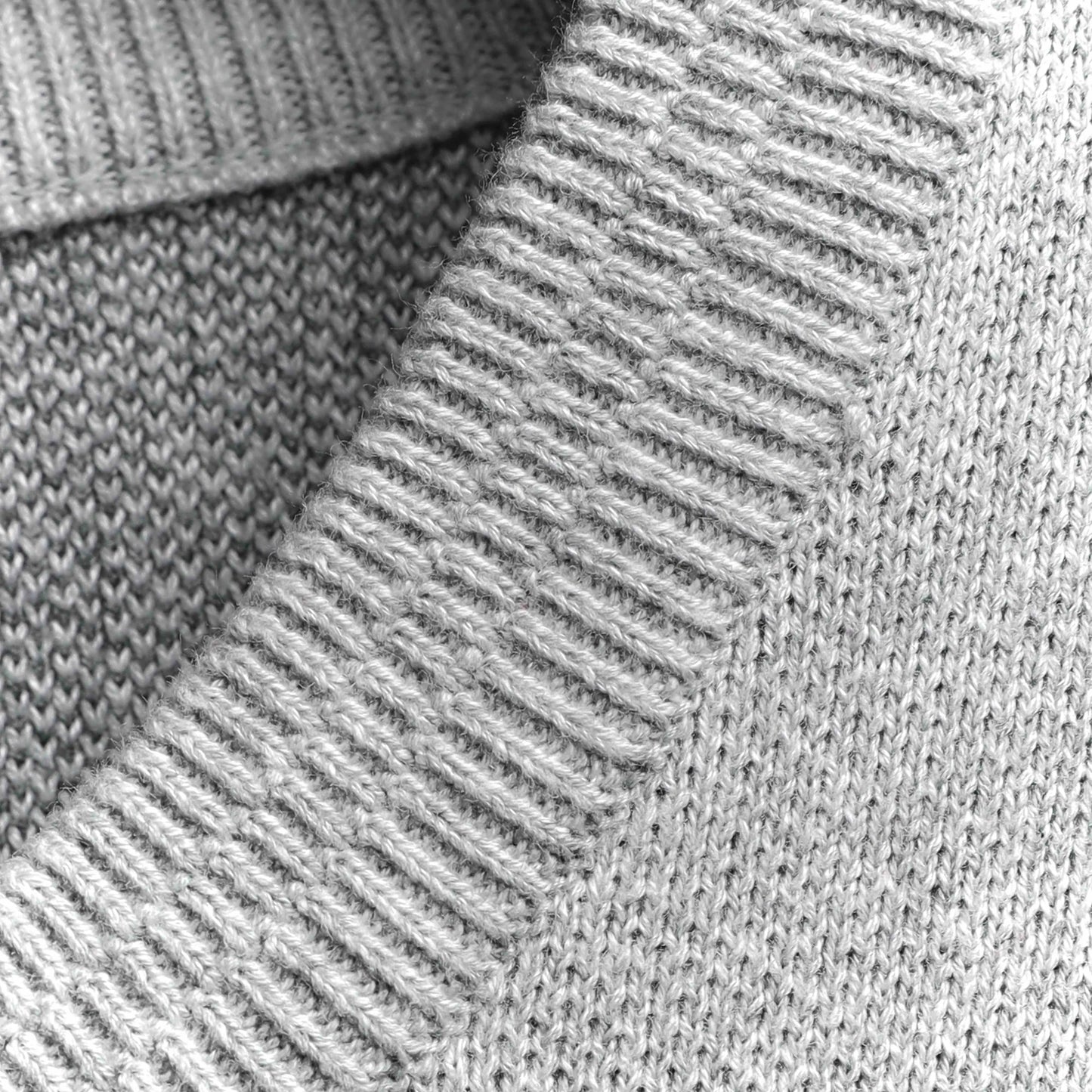 N Logo Knit Tee - Grey