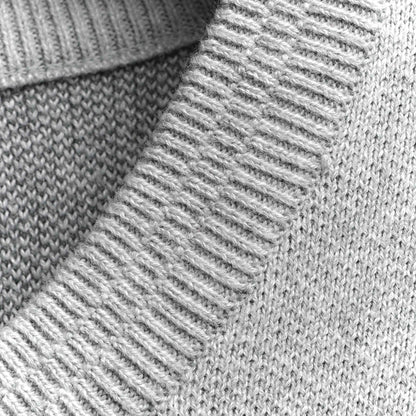 N Logo Knit Tee - Grey