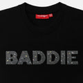 Rhinestone Baddie Baby Tee - Black