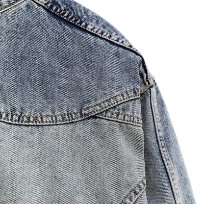 Contoured Denim Jacket - Blue