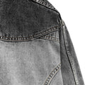 Contoured Denim Jacket - Grey