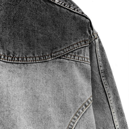 Contoured Denim Jacket - Grey