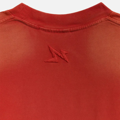 Metal Blur Tee - Washed Red