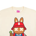 Festive Rabbit Tee - Cream
