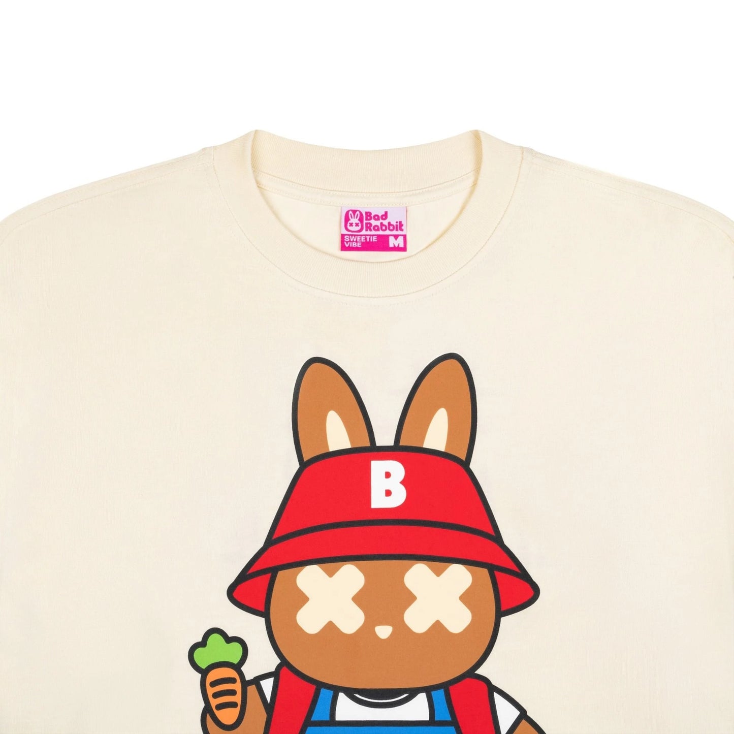 Festive Rabbit Tee - Cream