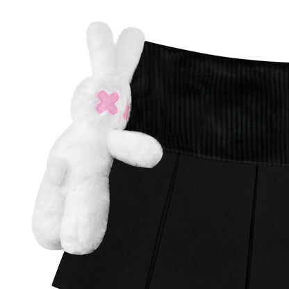 Chillin Rabbit Skirt - Black