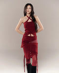 Cherie Halter Top - Red