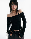 Melvin Long Sleeve Top - Black