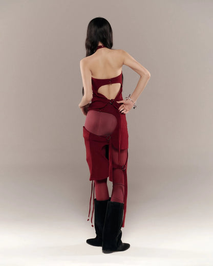 Cherie Halter Top - Red