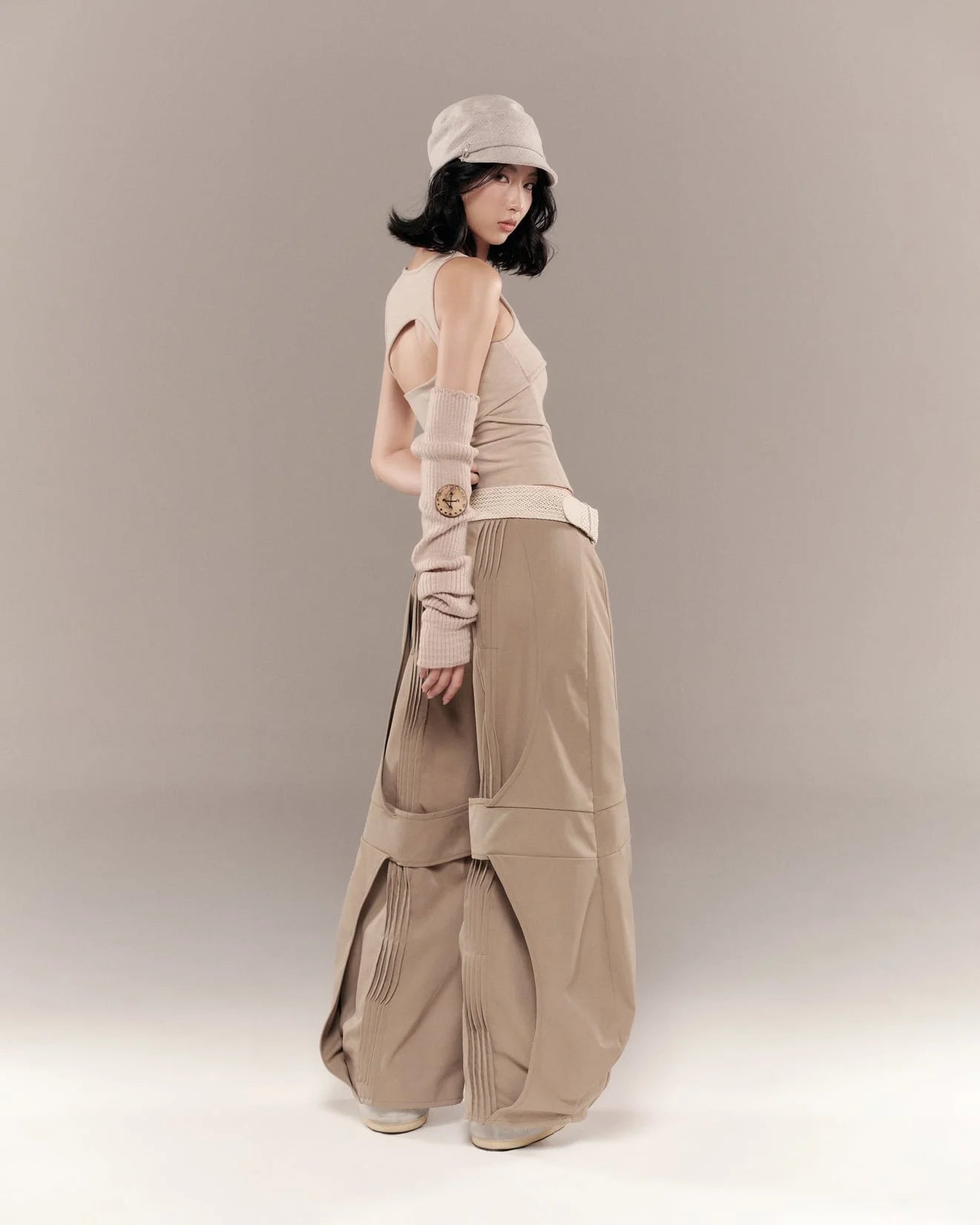 Conrad Sleeveless Top - Beige