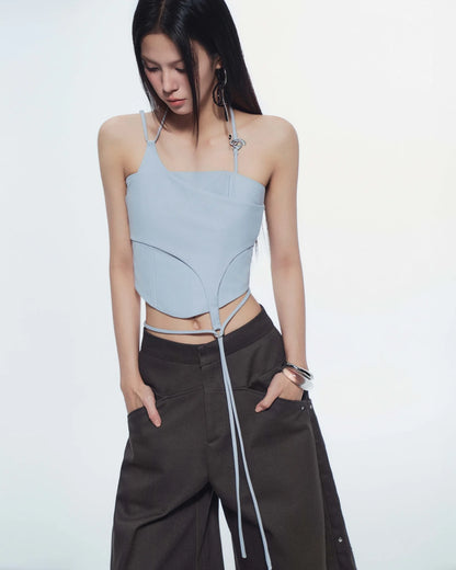 Lullaby Halter Top - Blue