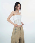 Melios Mesh Top - White