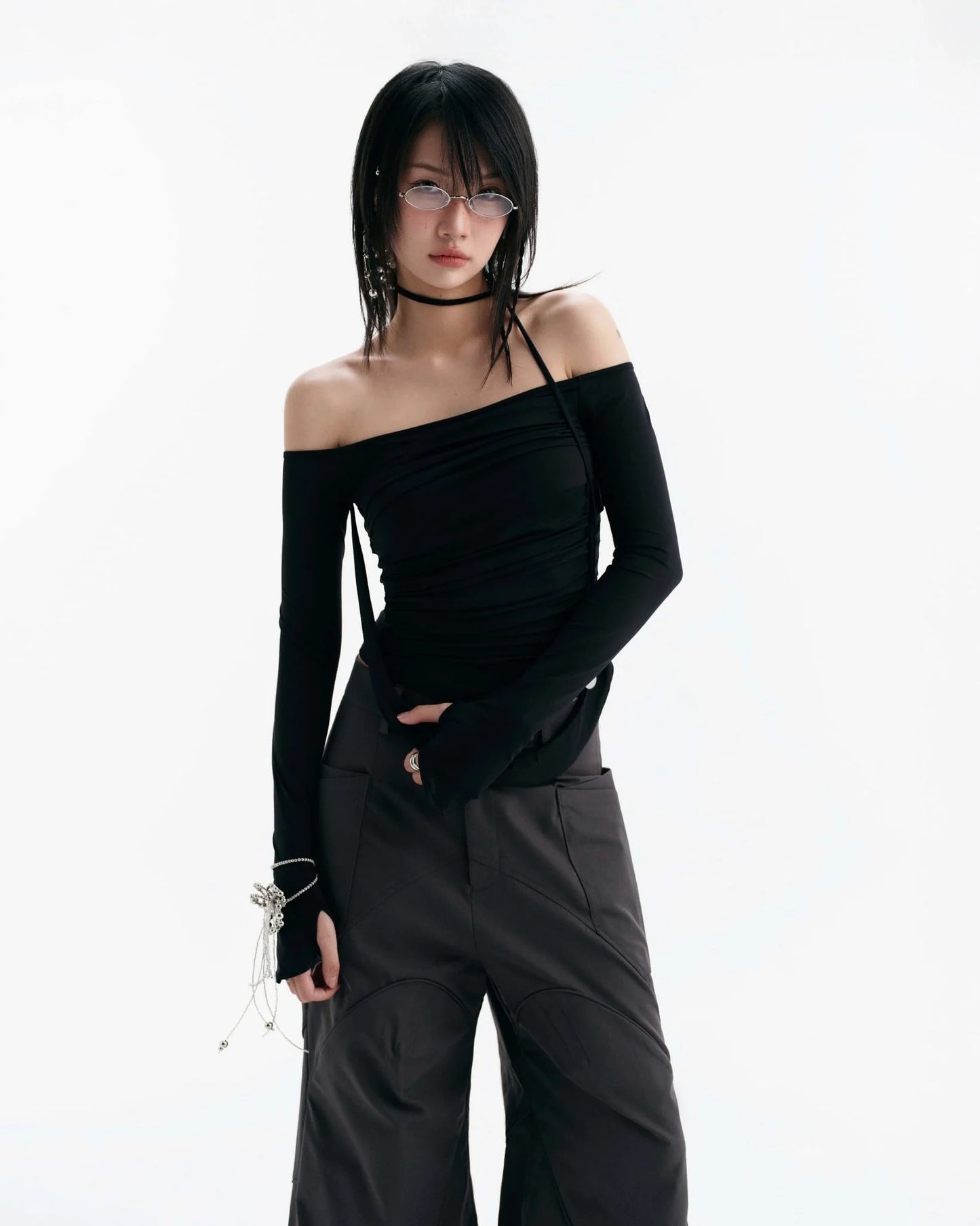 Melvin Long Sleeve Top - Black