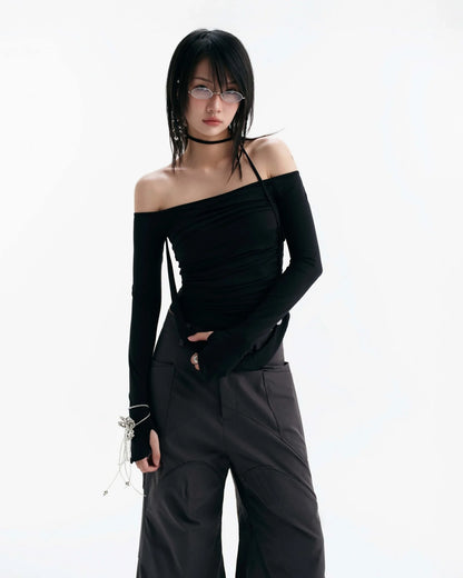 Melvin Long Sleeve Top - Black