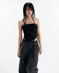 Lullaby Halter Top - Black