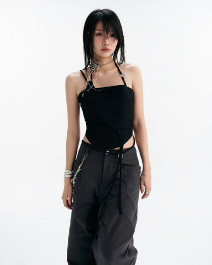 Lullaby Halter Top - Black
