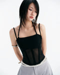 Melios Mesh Top - Black