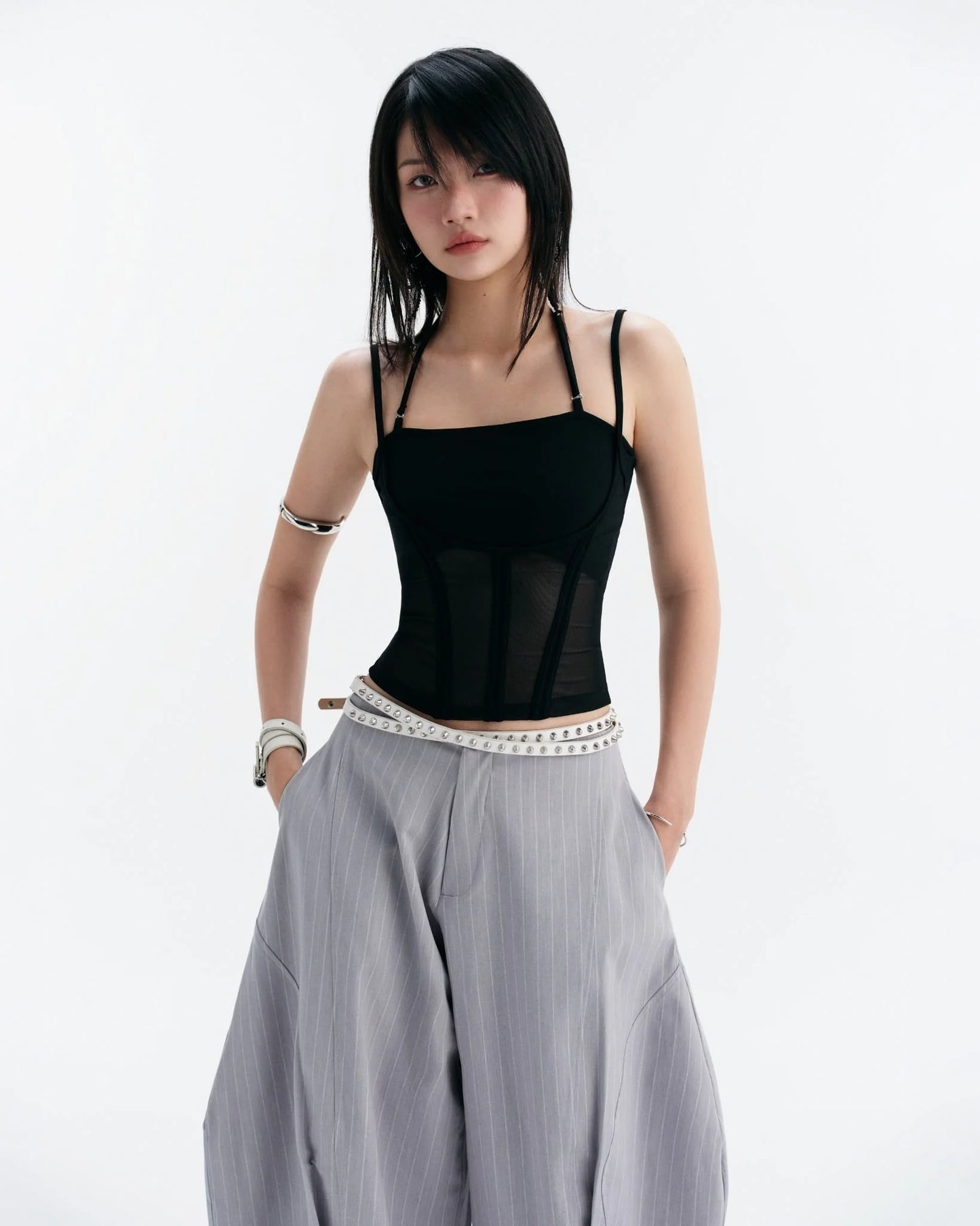 Melios Mesh Top - Black