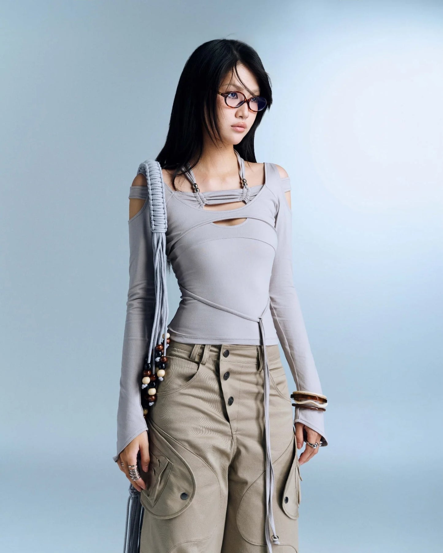 Serafin Top - Grey