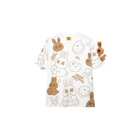 Cookie Rabbit Tee - White