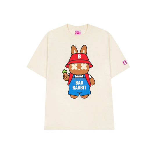 Festive Rabbit Tee - Cream