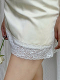Trixie Cream Silk Skirt