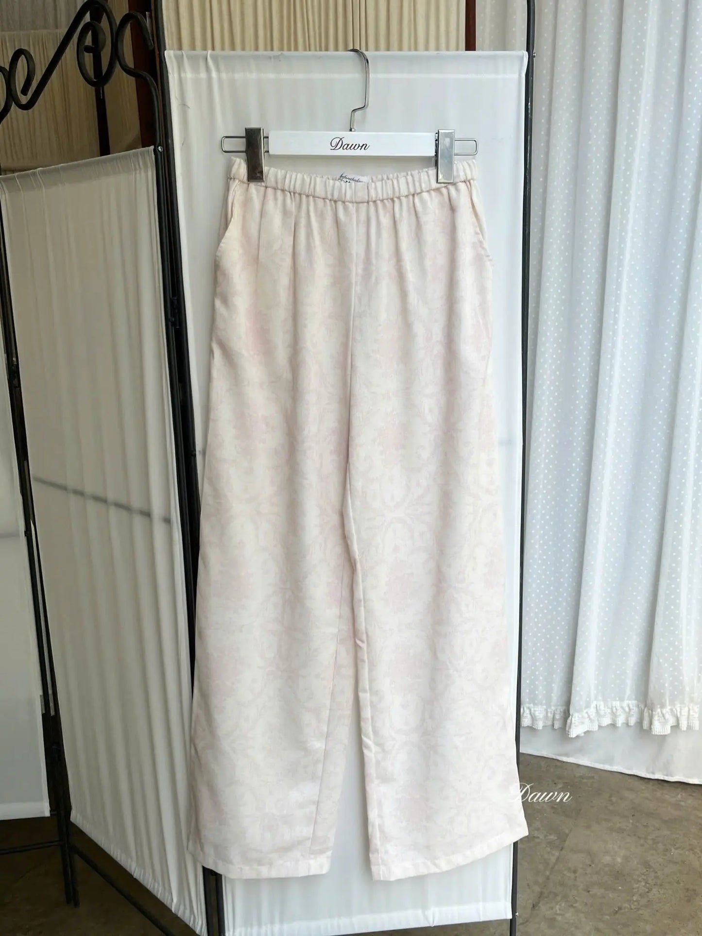 Cecily Pink Linen Pants