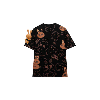 Cookie Rabbit Tee - Black