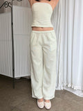 Cecily Mint Linen Pants