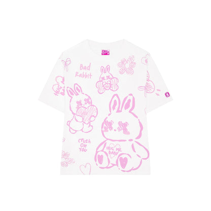 Adore Rabbit Tee - White