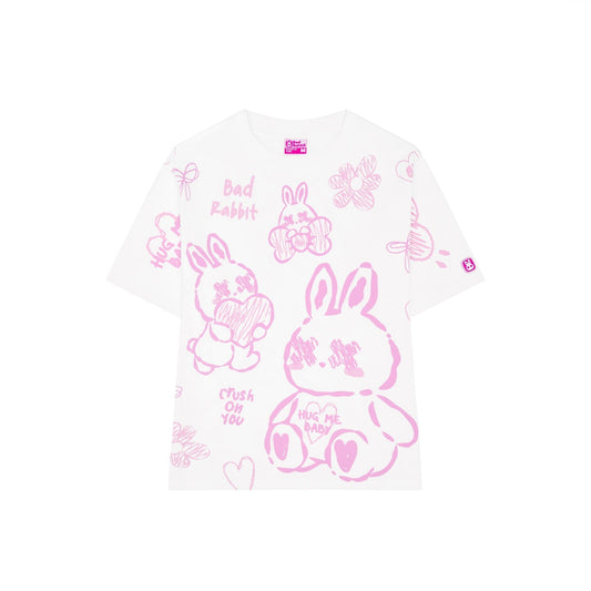 Adore Rabbit Tee - White