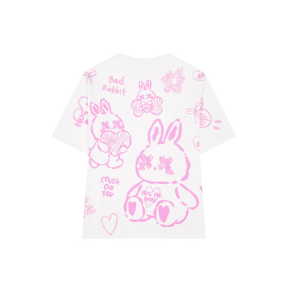 Adore Rabbit Tee - White