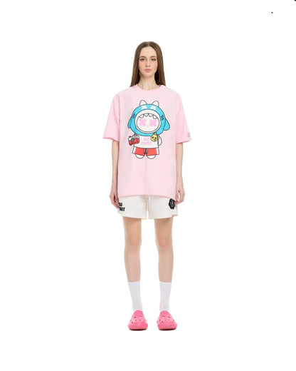 Festive Rabbit Tee - Pink