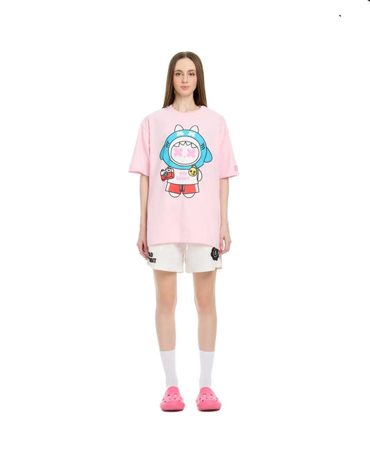 Festive Rabbit Tee - Pink