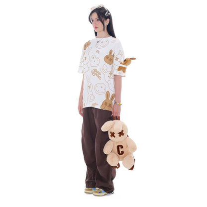Cookie Rabbit Tee - White