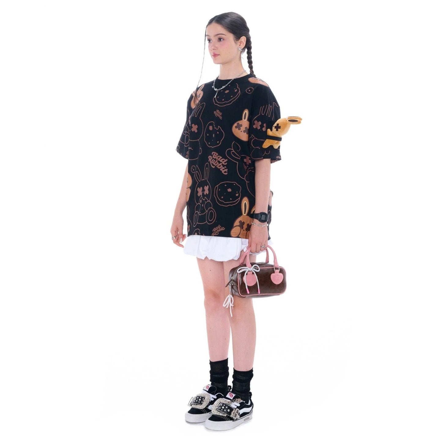 Cookie Rabbit Tee - Black
