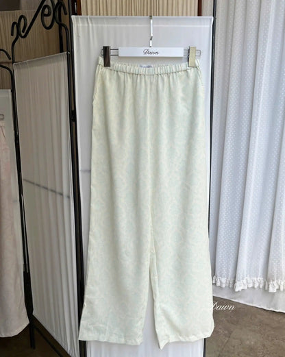 Cecily Mint Linen Pants
