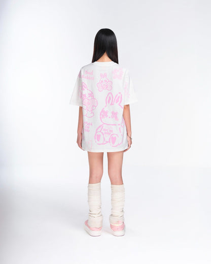 Adore Rabbit Tee - White