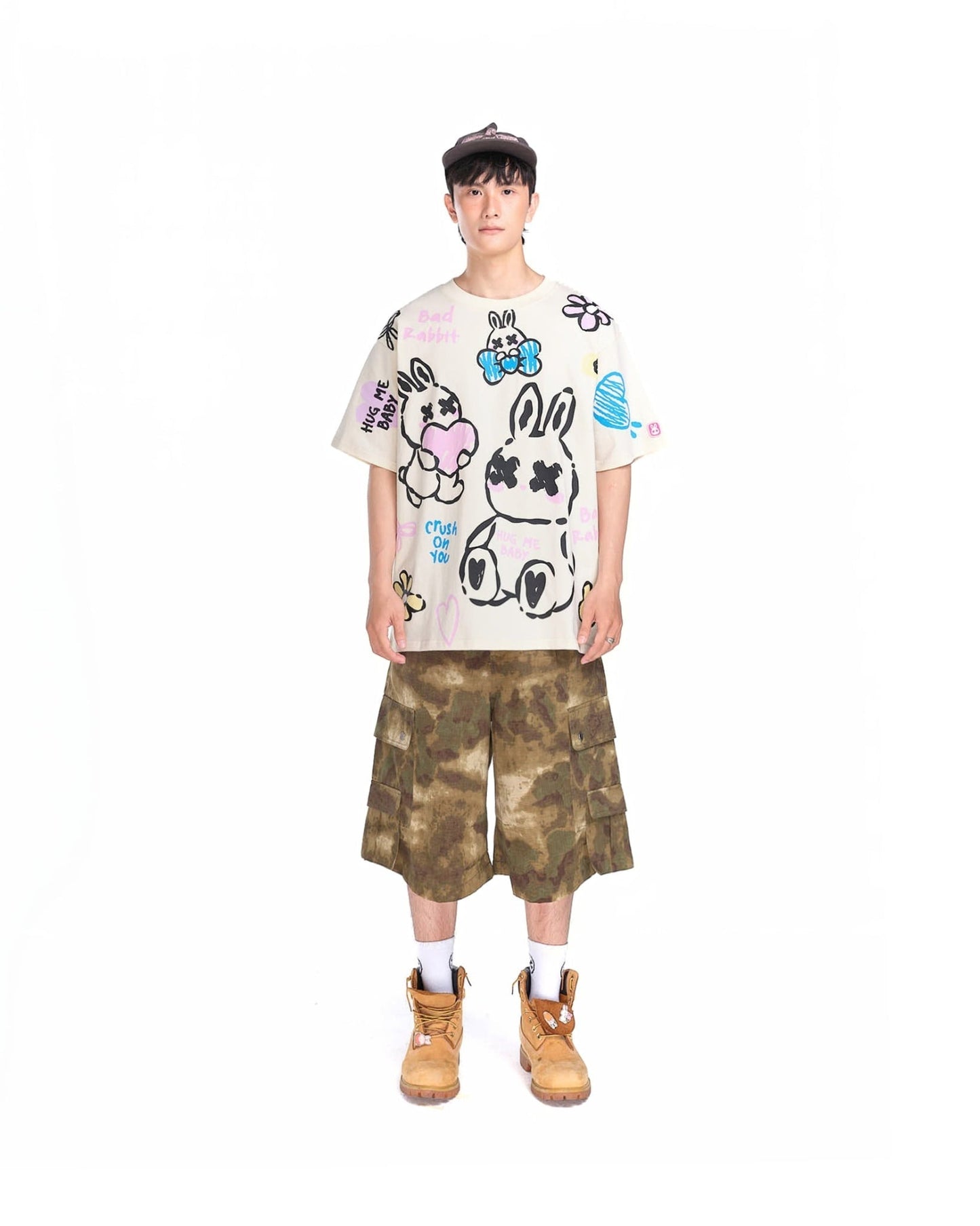 Adore Rabbit Tee - Cream