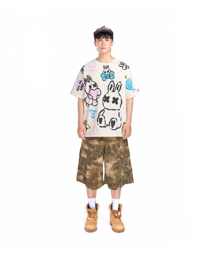 Adore Rabbit Tee - Cream